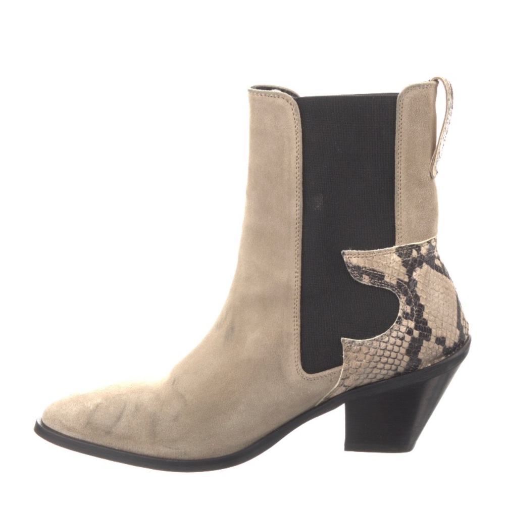 All Saints western suede and snake booties, is womens 9